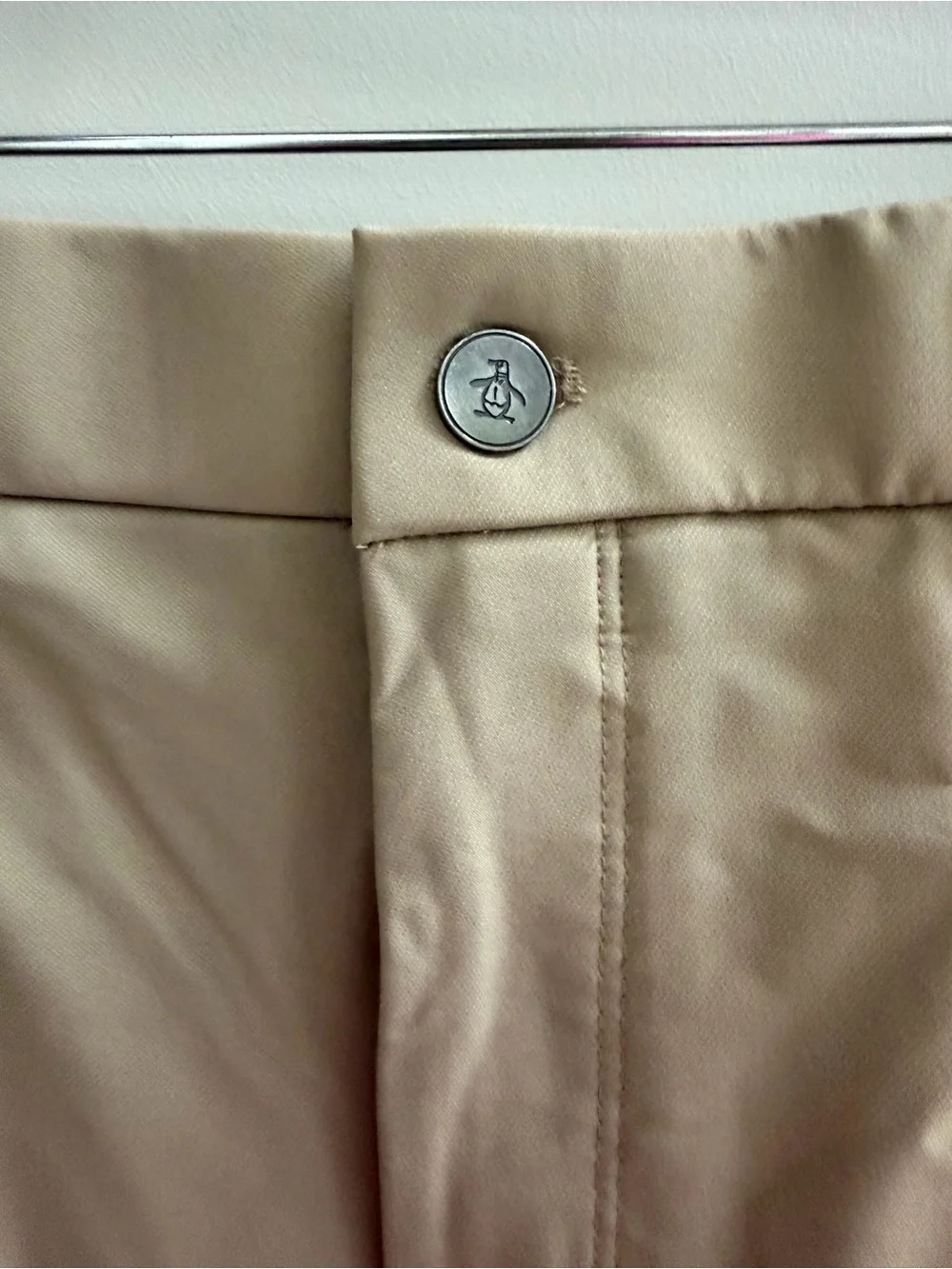 Original Penguin Flat-Front Performance Shorts - Khaki